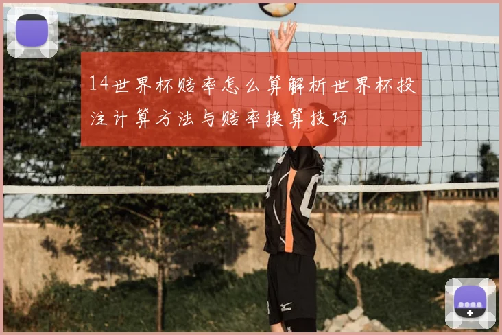 14世界杯赔率怎么算解析世界杯投注计算方法与赔率换算技巧